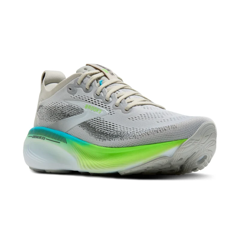 Brooks Adrenaline GTS 25, Laufschuhe, Herren, Oyster/Green Gecko/Blue