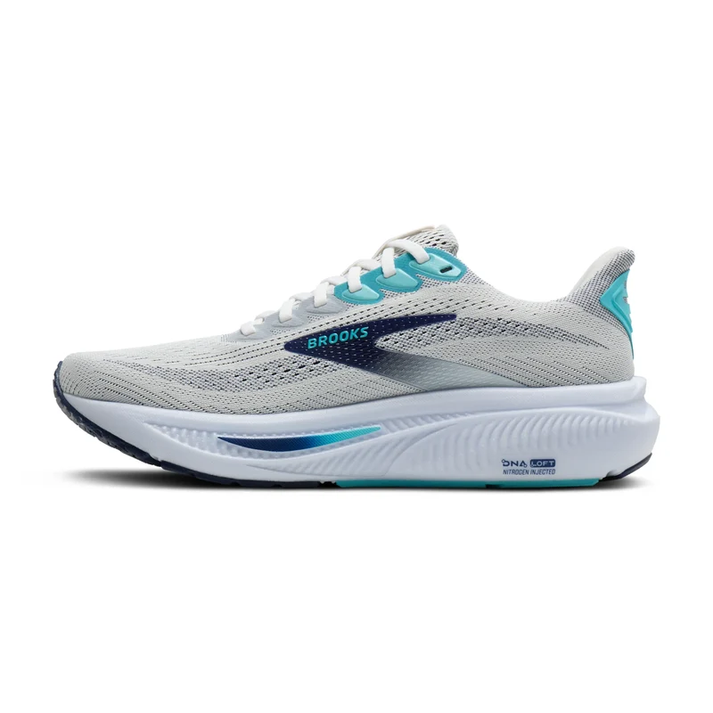 Brooks Ghost 17, Laufschuhe, Herren, White/Beacon Blue/Ipanema