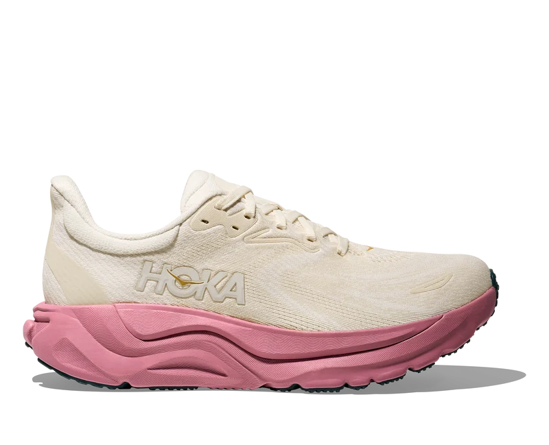 Hoka Arahi 8, Laufschuh, Damen, Alabaster/Lingonberry