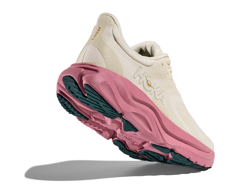 Hoka Arahi 8, Laufschuh, Damen, Alabaster/Lingonberry
