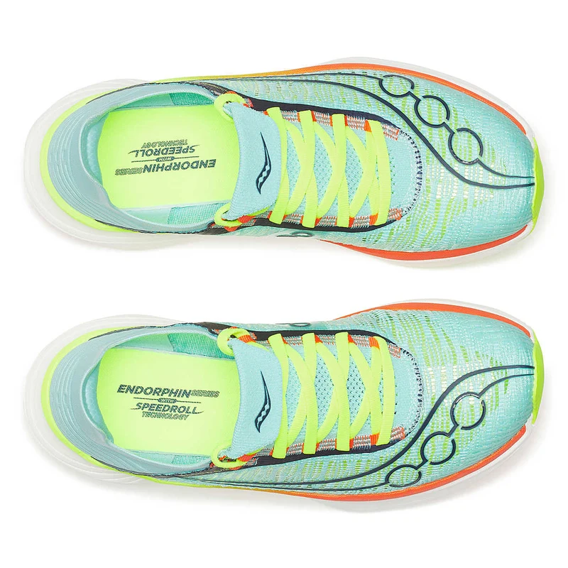 Saucony Endorphin Elite 2, Laufschuh, unisex, Splash/Fire
