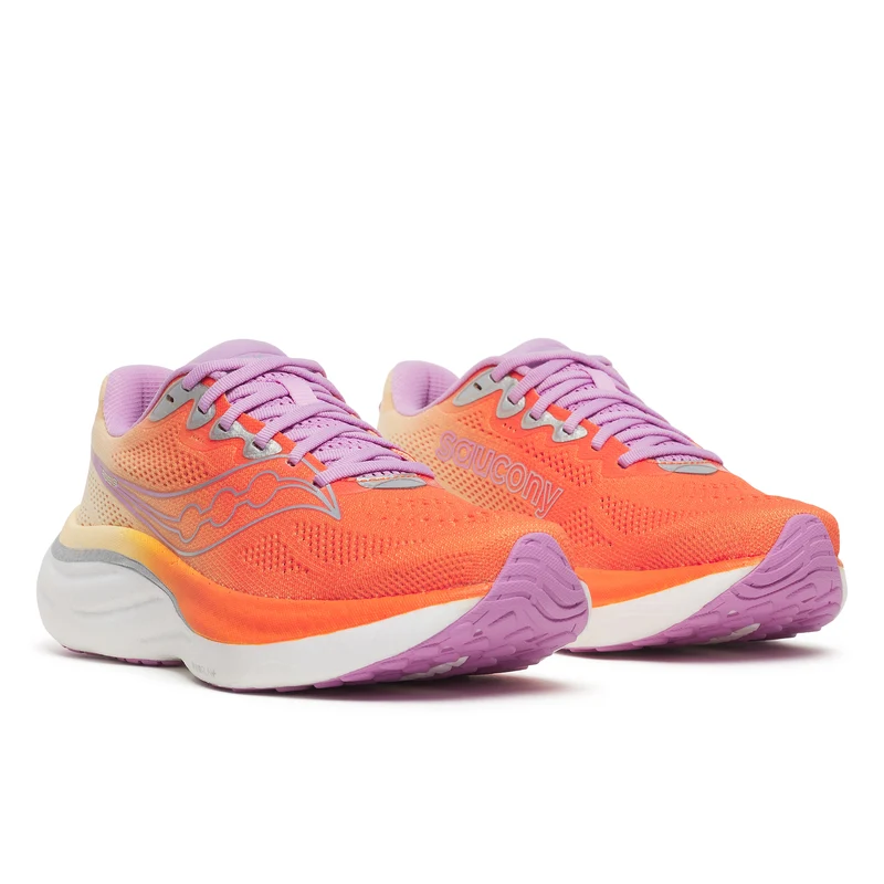 Saucony Ride 19, Laufschuh, Damen, Fire/Orchid
