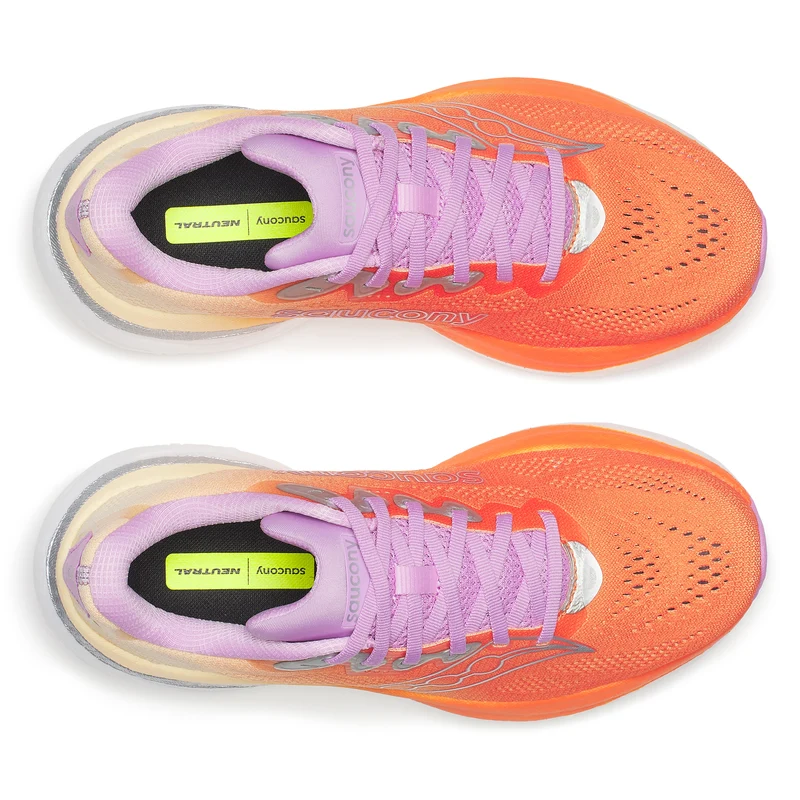 Saucony Ride 19, Laufschuh, Damen, Fire/Orchid