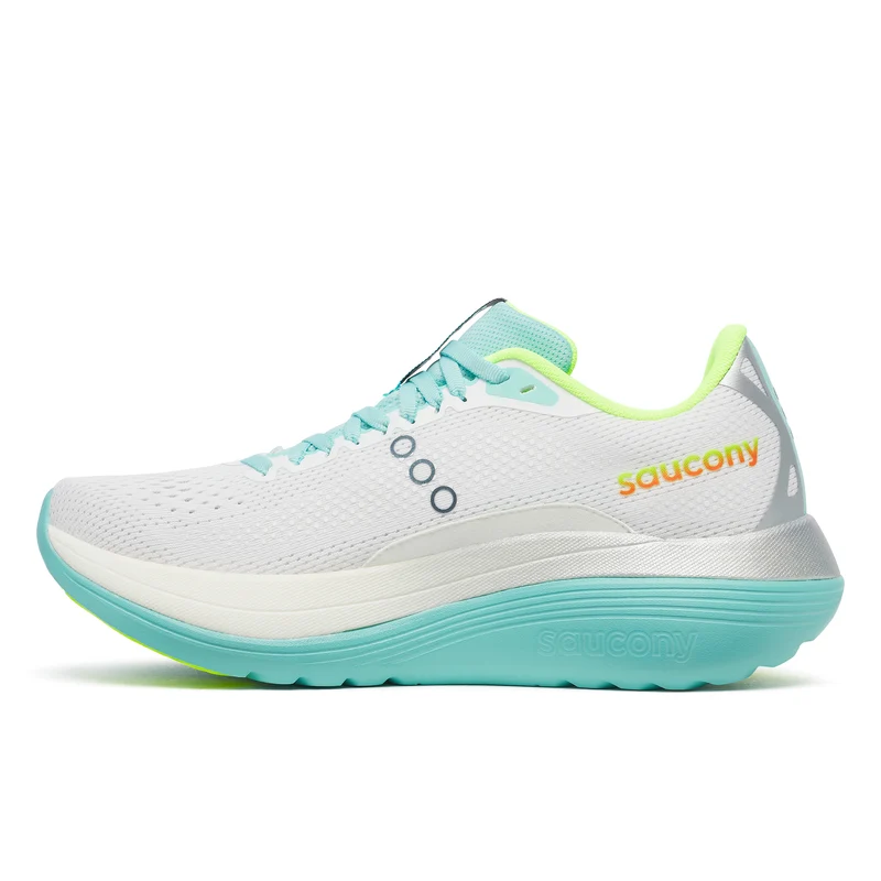 Saucony Endorphin Trainer, Laufschuh, Damen, White/Aqua