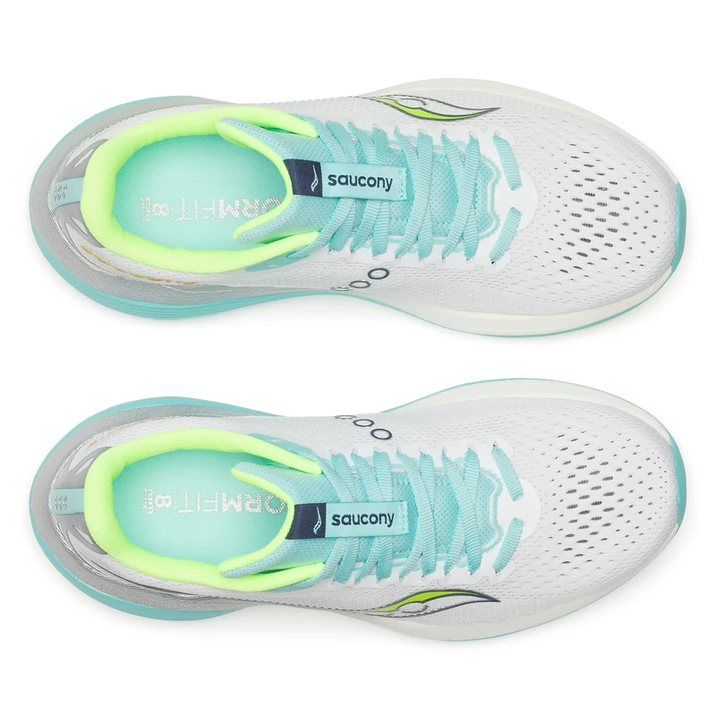 Saucony Endorphin Trainer, Laufschuh, Damen, White/Aqua