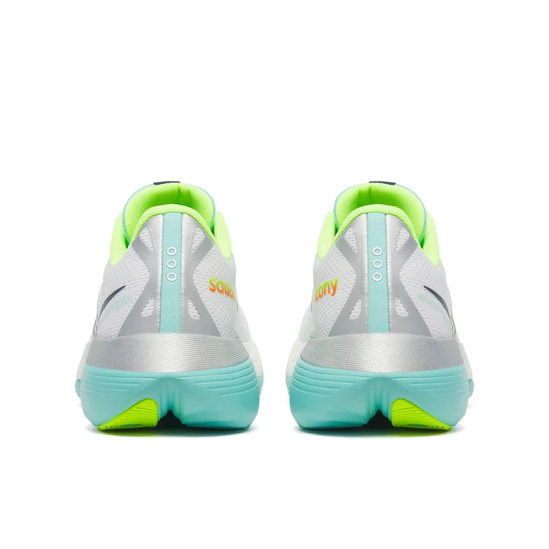 Saucony Endorphin Trainer, Laufschuh, Damen, White/Aqua