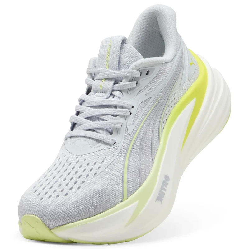 Puma MagMax Nitro 2, Laufschuh, Damen, Silver Mist/Apple Spritz