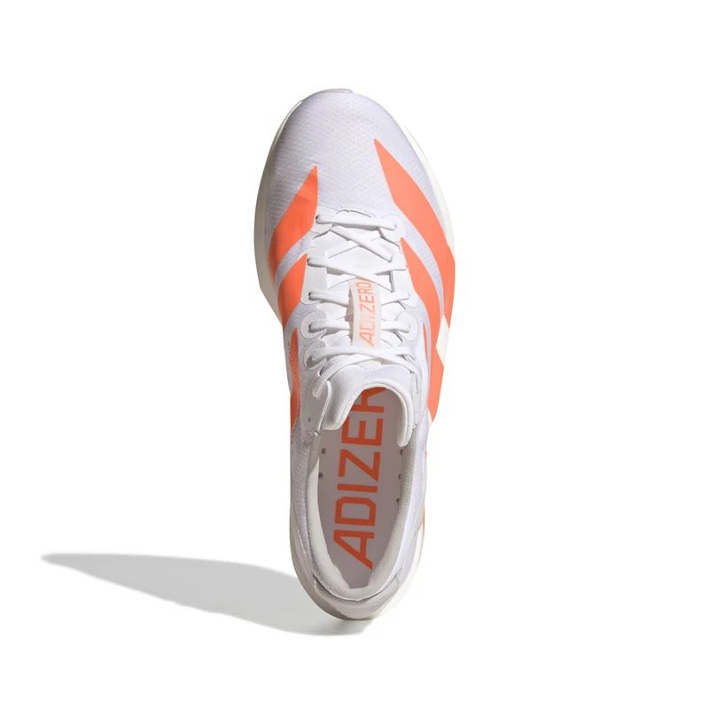 Adidas ADIZERO ADIOS 9, Laufschuh, Herren, Cloud White / Lucid Orange / Lucid Red