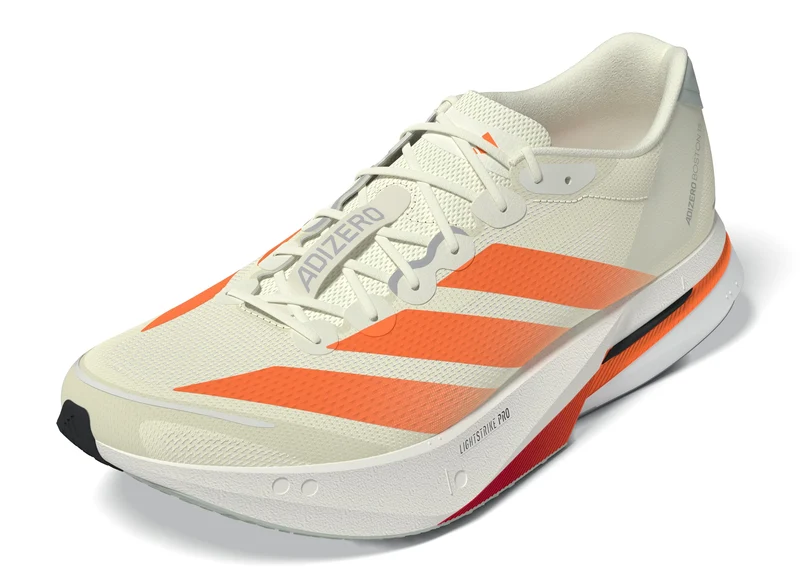 Adidas ADIZERO BOSTON 13, Laufschuh, Herrren, Off White / Lucid Orange / Grey