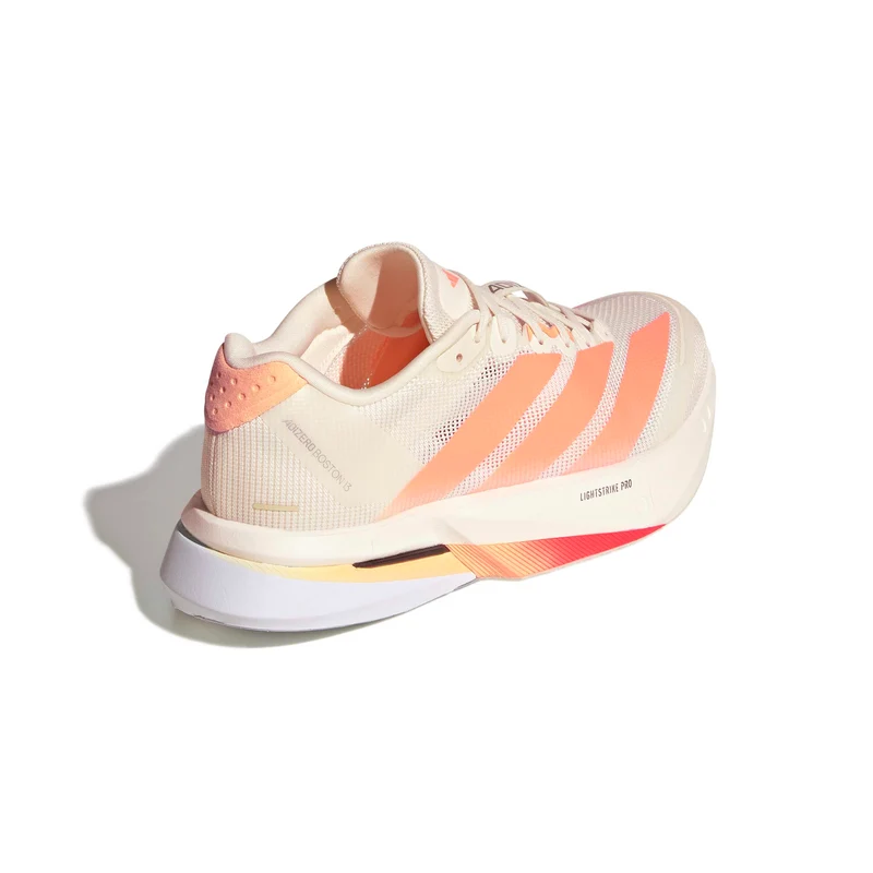 Adidas ADIZERO BOSTON 13, Laufschuh, Damen, Off White/Beam Orange/Acid Orange