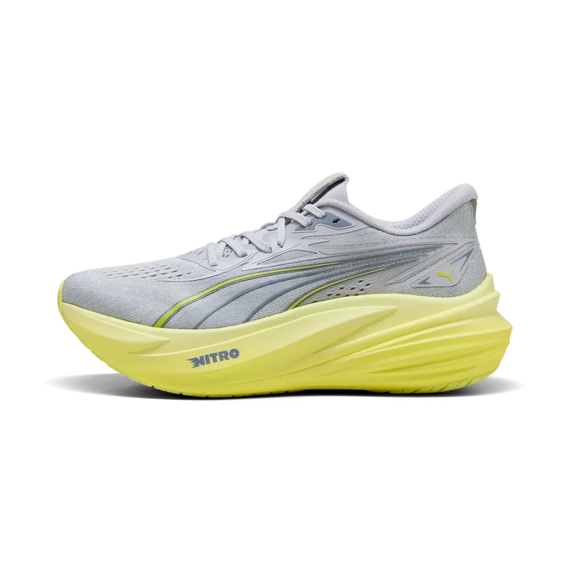 Puma MagMax Nitro 2, Laufschuh, Herren, Vibrant Silver/Lux-Lime