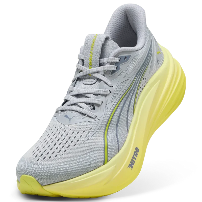 Puma MagMax Nitro 2, Laufschuh, Herren, Vibrant Silver/Lux-Lime
