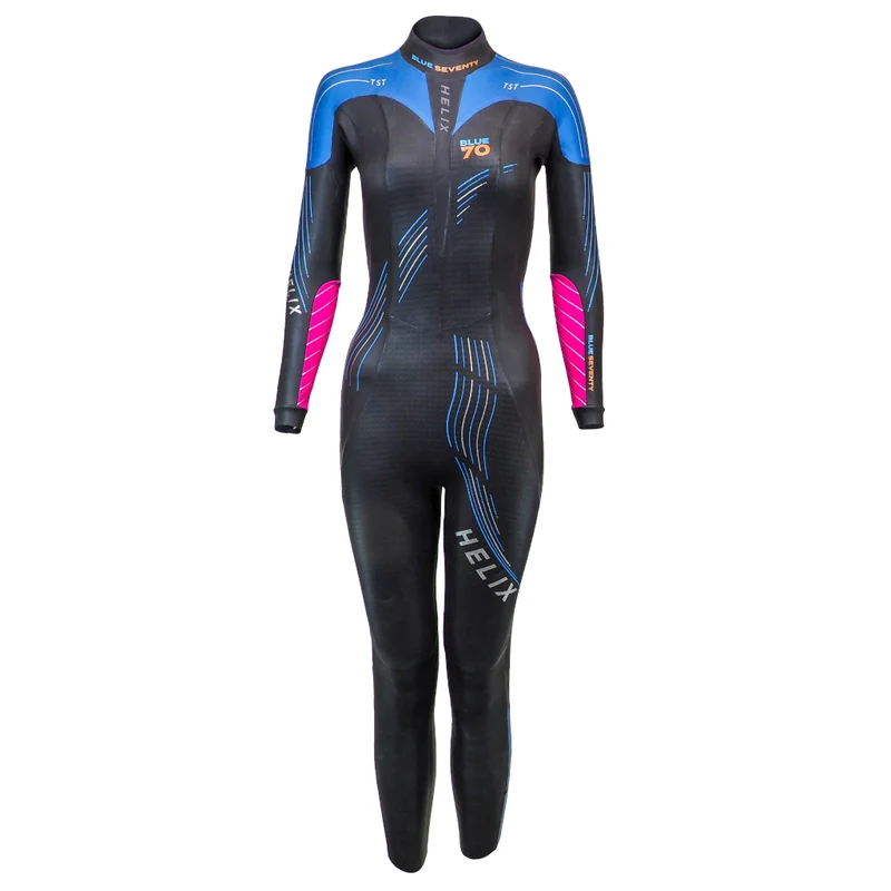 Blueseventy Helix Fullsuit, Neoprenanzug, schwarz/blau/pink, Damen