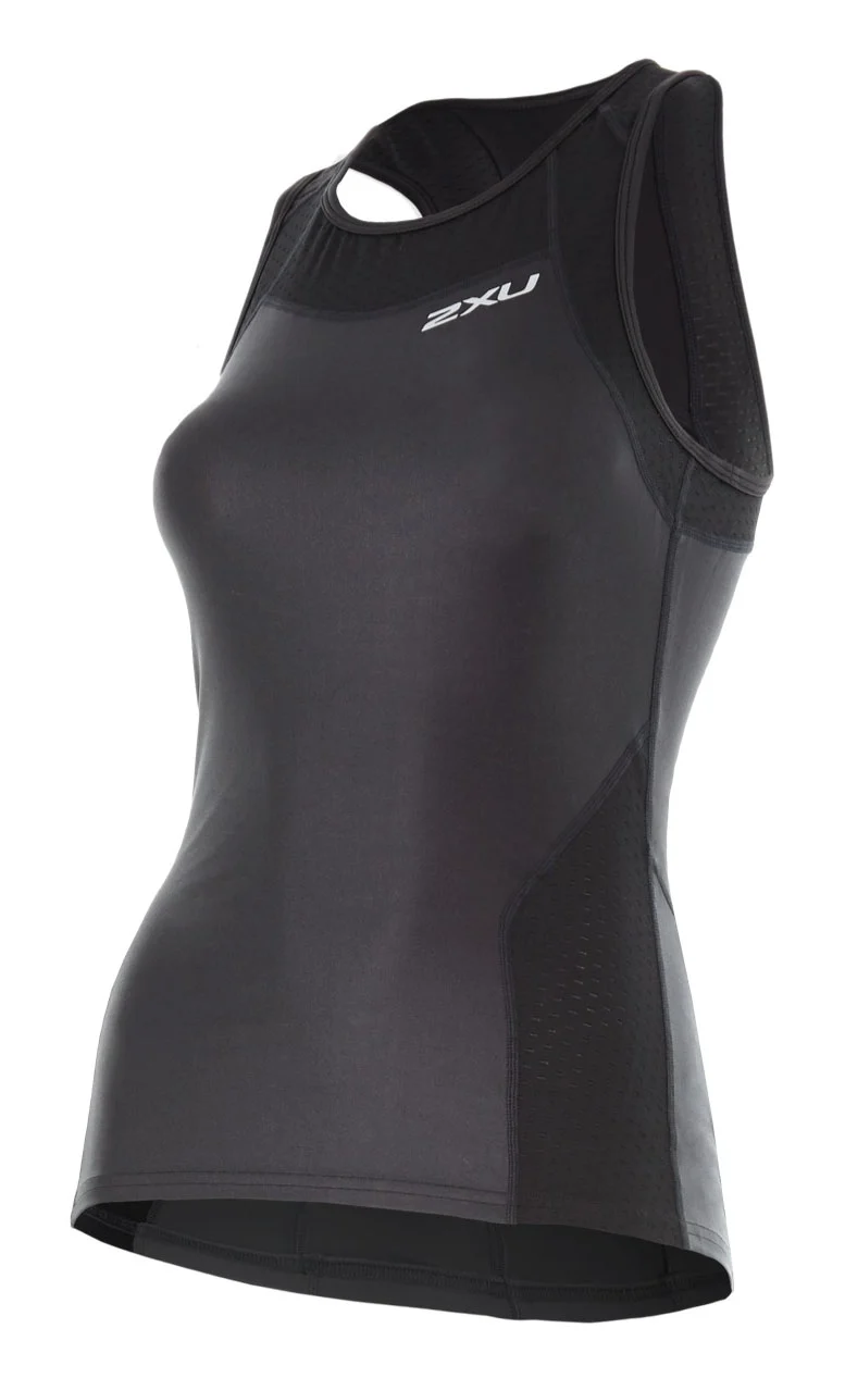 2XU XVENT Tri Singlet, Damen, Black/Black