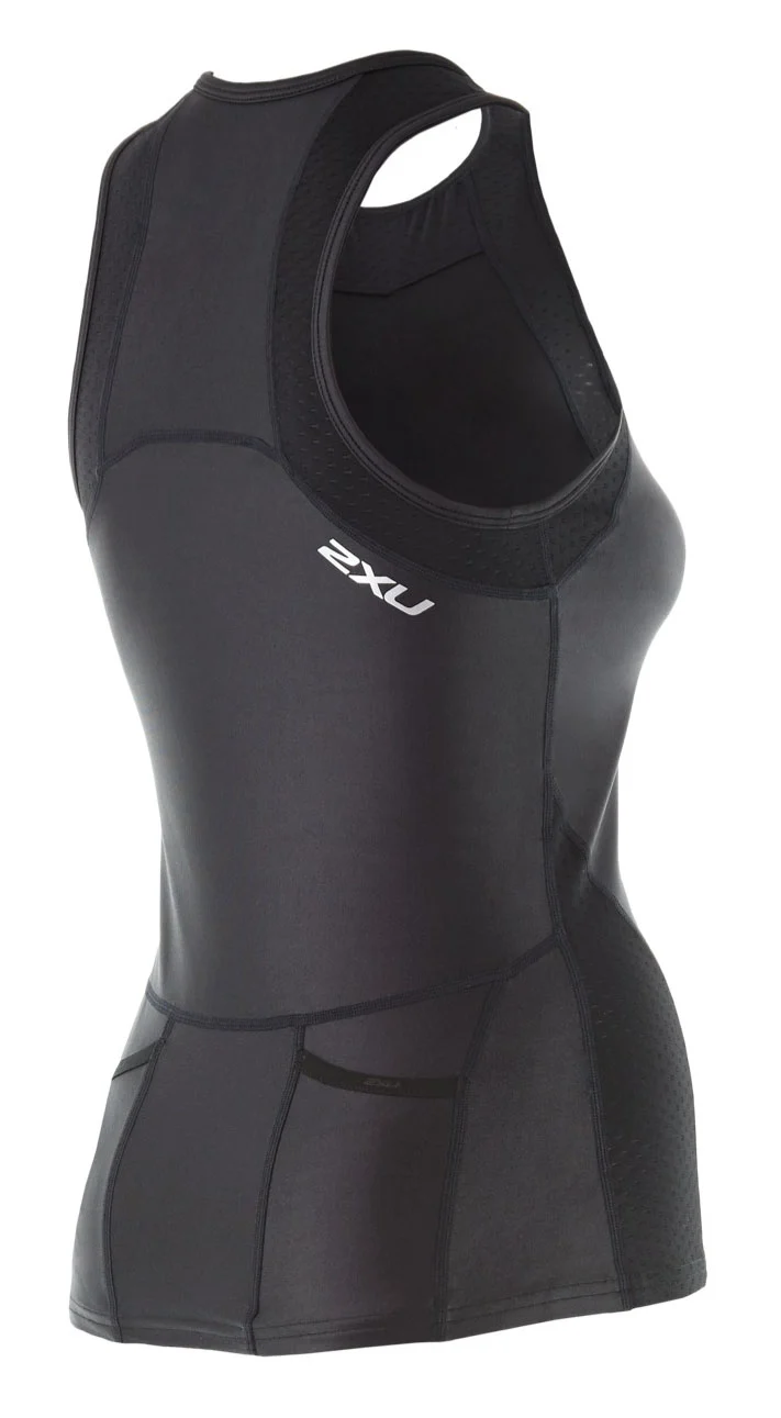 2XU XVENT Tri Singlet, Damen, Black/Black