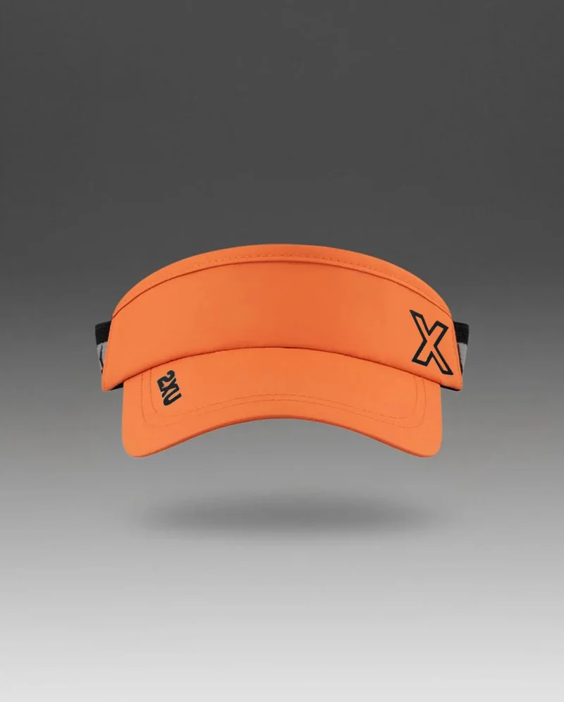 2XU Performance Visor, Unisex, Ember/black
