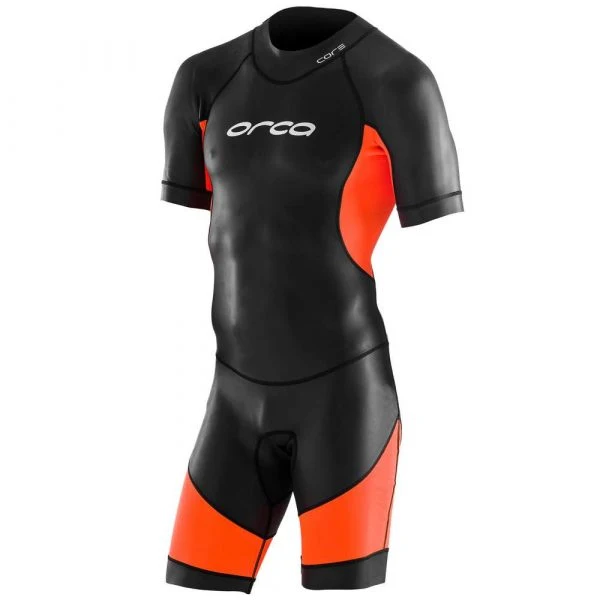 Orca Openwater Swimskin Wetsuit Herren, schwarz/orange