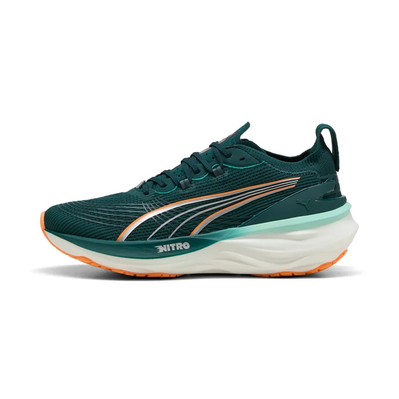 Puma ForeverRun NITRO 2, Laufschuhe, Herren, Green Terrain/Heat Fire