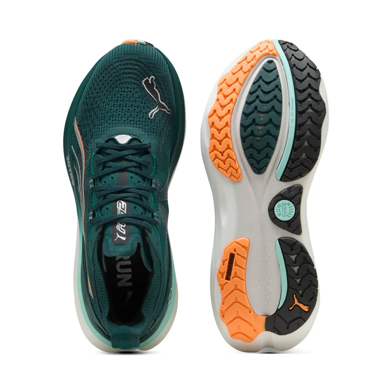 Puma ForeverRun NITRO 2, Laufschuhe, Herren, Green Terrain/Heat Fire
