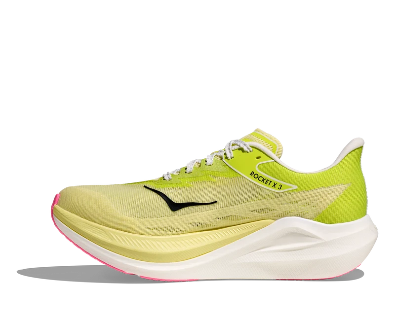 Hoka Rocket X 3, Laufschuh, unisex, Sunlight/Neon Hoka Citrus