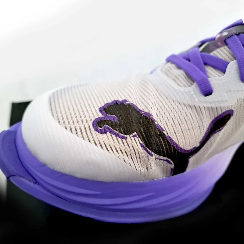 Puma FAST-R NITRO Elite 3, Laufschuhe, Damen, Puma White/Dark Amethyst/Black/Flour Pink