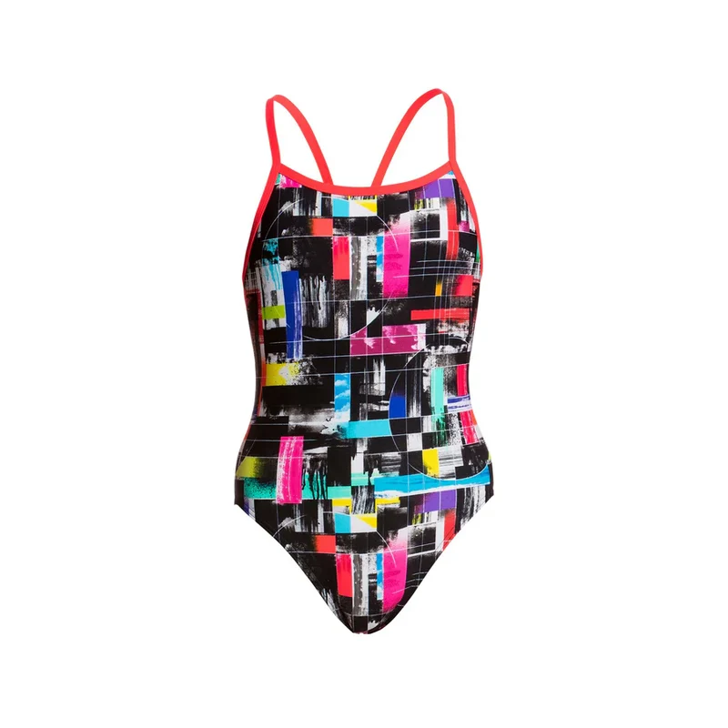 Way Funky Funkita, Single Strap One Piece Test Signal, Badeanzug, Kinder