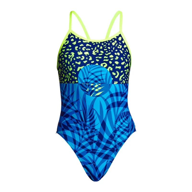 Way Funky Funkita, Single Strap One Piece Purry Palm, Badeanzug, Kinder