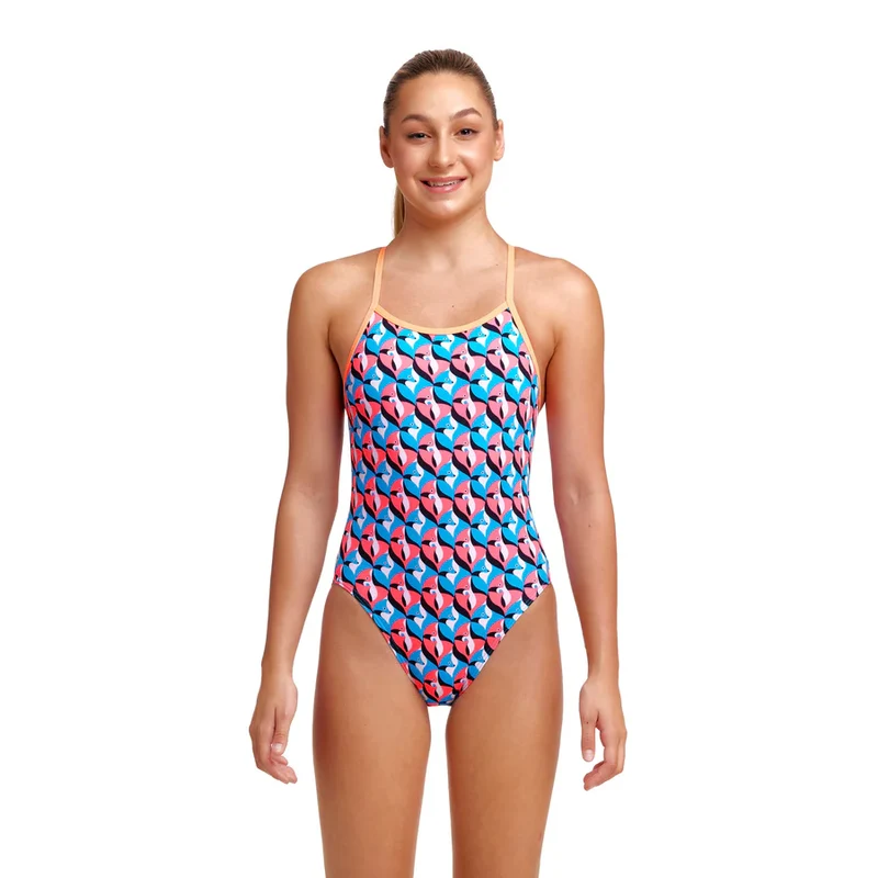 Way Funky Funkita, Single Strap One Piece Run Fox Run, Badeanzug, Kinder