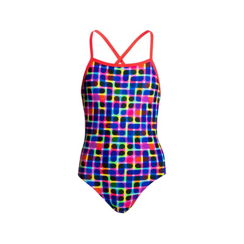 Way Funky Funkita, Strapped In One Piece Inked, Badeanzug, Kinder