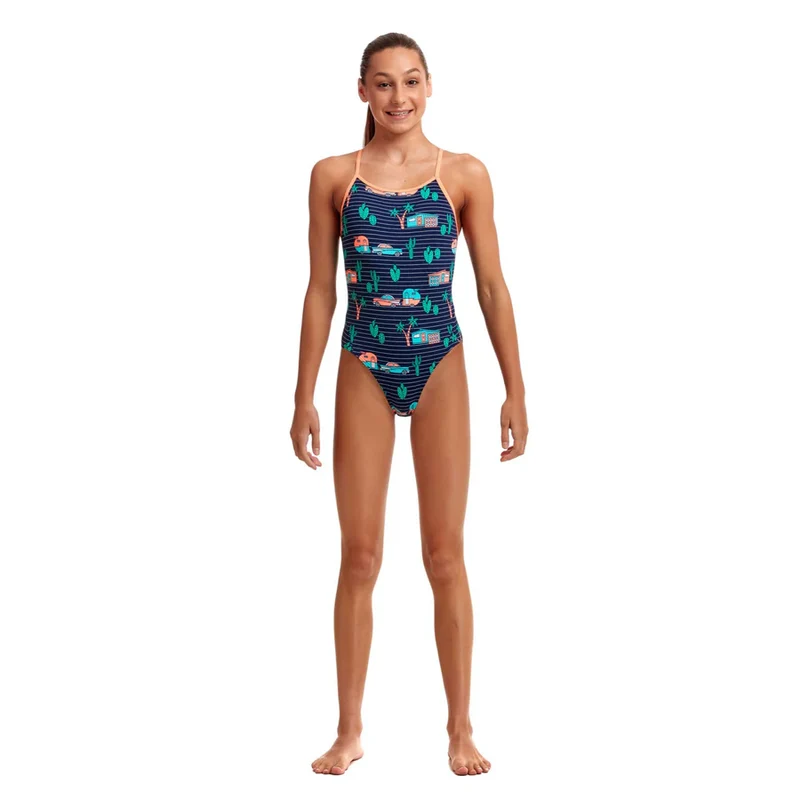 Way Funky Funkita, Diamond Back One Piece Trailer Trash, Badeanzug, Kinder