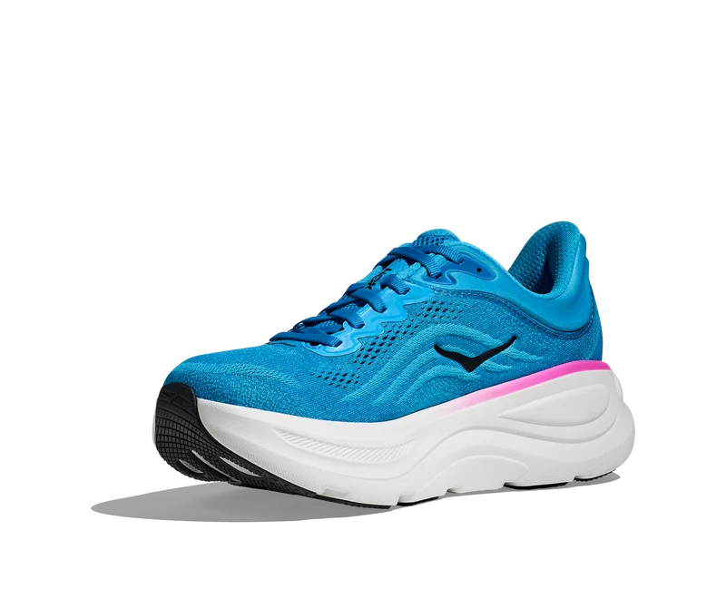 Hoka Bondi 9, Laufschuh, Damen, Skyward Blue/Neon Fuchsia