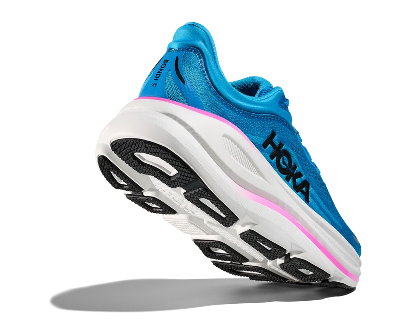 Hoka Bondi 9, Laufschuh, Damen, Skyward Blue/Neon Fuchsia