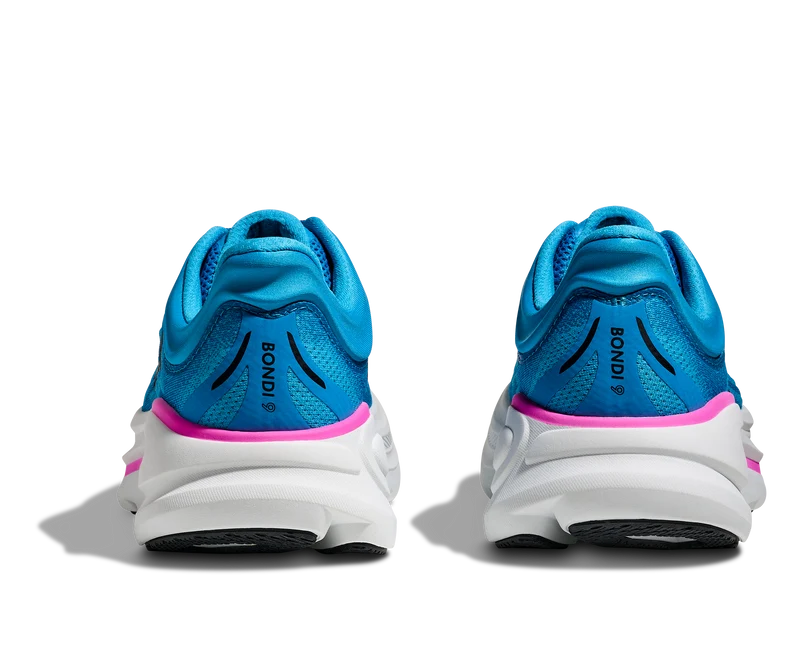 Hoka Bondi 9, Laufschuh, Damen, Skyward Blue/Neon Fuchsia