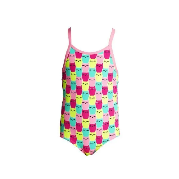 Way Funky Funkita, Toddler Girls Printed One Piece Minty Mittens, Badeanzug, Kinder