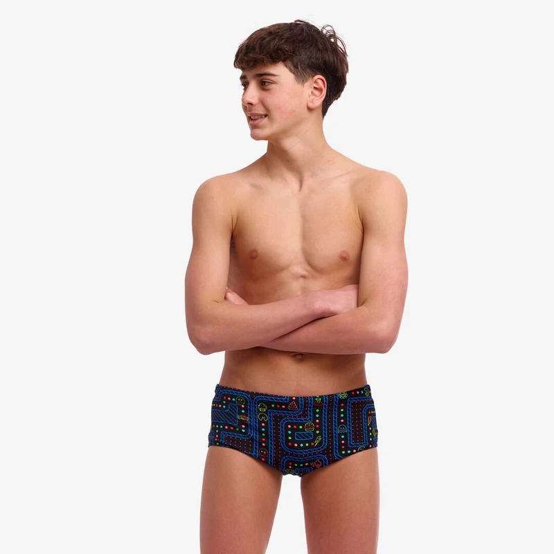 Way Funky, Funky Trunks, Eco Sidewinder Trunks Chomp Chomp, Badehose, Kinder