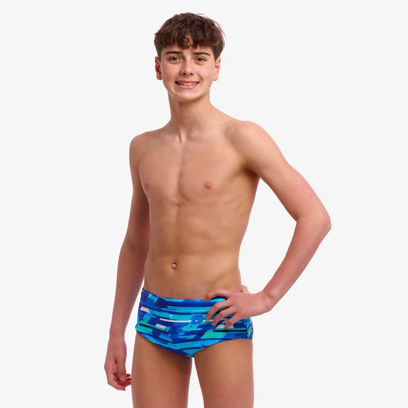 Way Funky, Funky Trunks, Eco Sidewinder Trunks Pace Racer, Badehose, Kinder