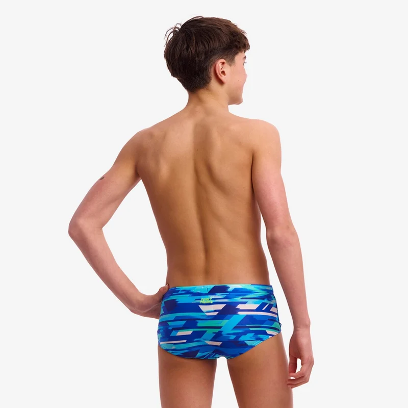 Way Funky, Funky Trunks, Eco Sidewinder Trunks Pace Racer, Badehose, Kinder