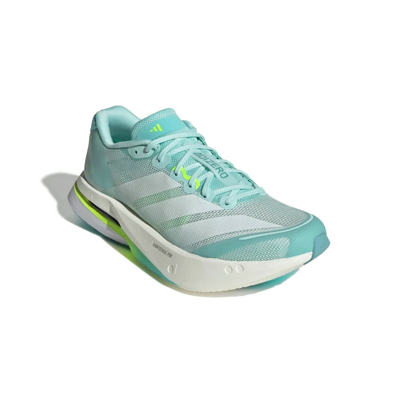 Adidas ADIZERO BOSTON 13, Laufschuh, Damen, Semi Flash Aqua/Zero Metalic/Lucid Lemon