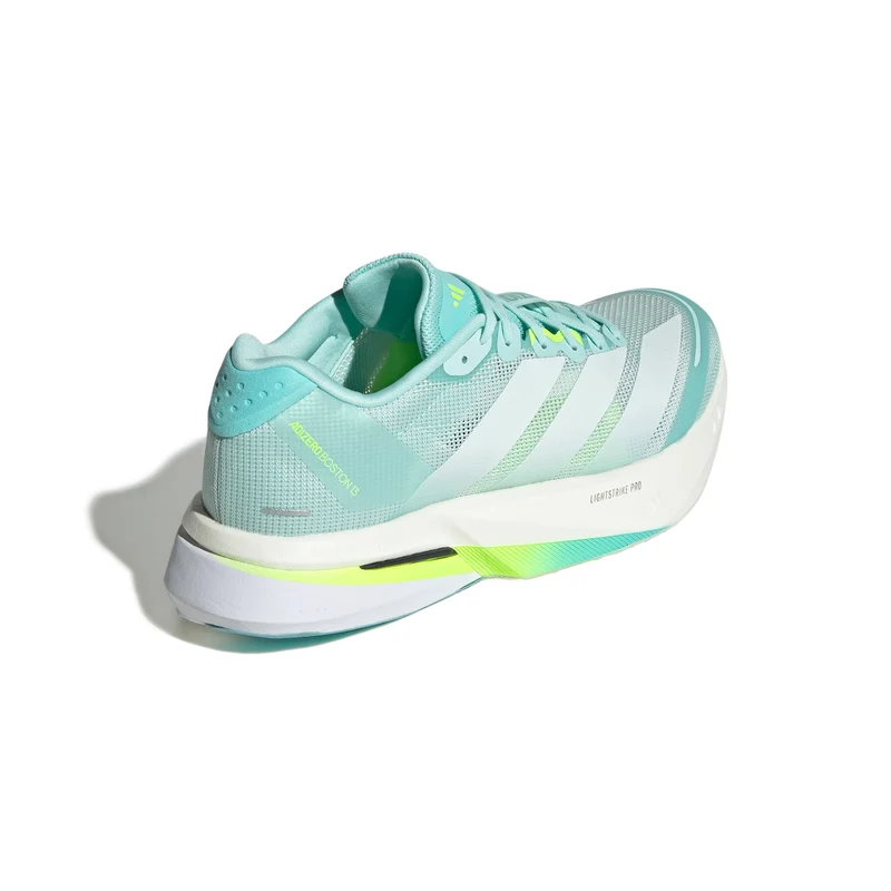 Adidas ADIZERO BOSTON 13, Laufschuh, Damen, Semi Flash Aqua/Zero Metalic/Lucid Lemon