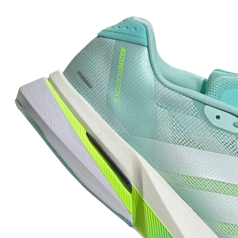 Adidas ADIZERO BOSTON 13, Laufschuh, Damen, Semi Flash Aqua/Zero Metalic/Lucid Lemon