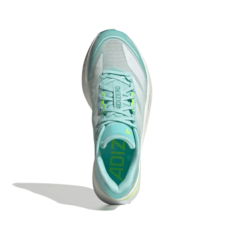 Adidas ADIZERO BOSTON 13, Laufschuh, Damen, Semi Flash Aqua/Zero Metalic/Lucid Lemon