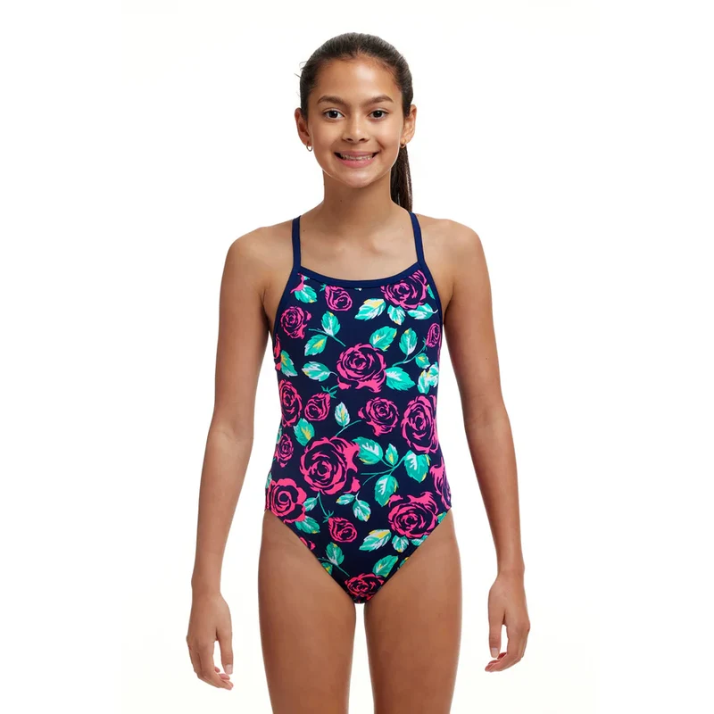 Way Funky Funkita, Eco Single Strap One Piece Feeling Rosy, Badeanzug, Kinder
