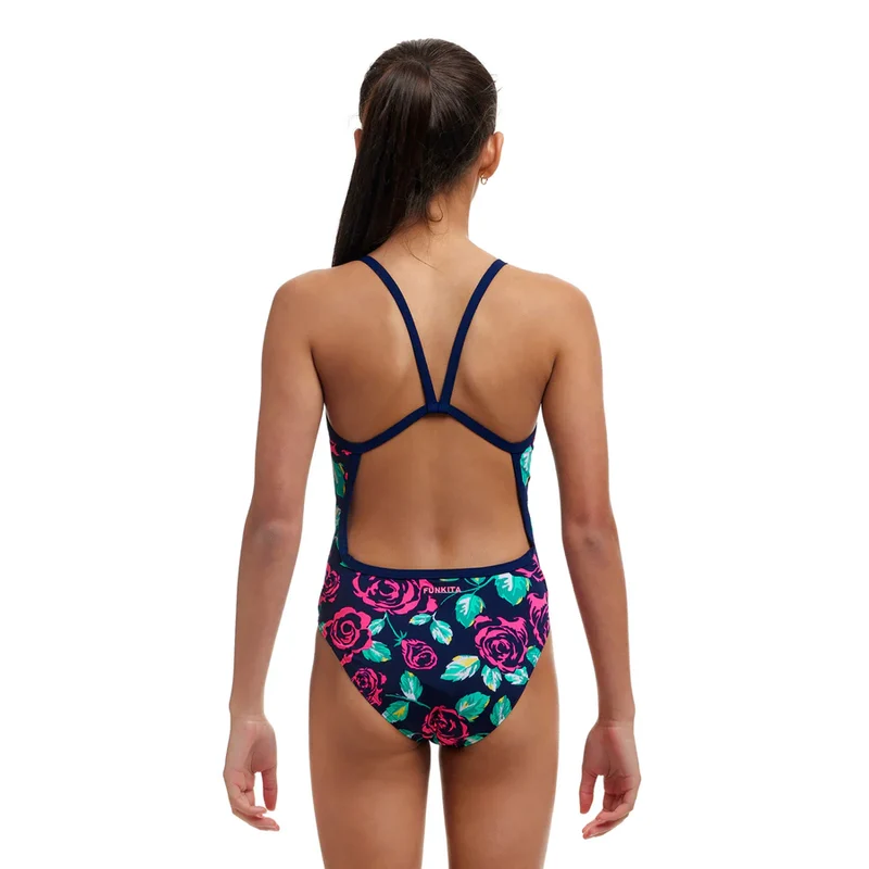 Way Funky Funkita, Eco Single Strap One Piece Feeling Rosy, Badeanzug, Kinder