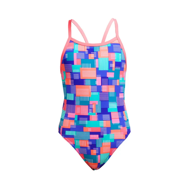 Way Funky Funkita, Eco Single Strap One Piece Giga Bit, Badeanzug, Kinder