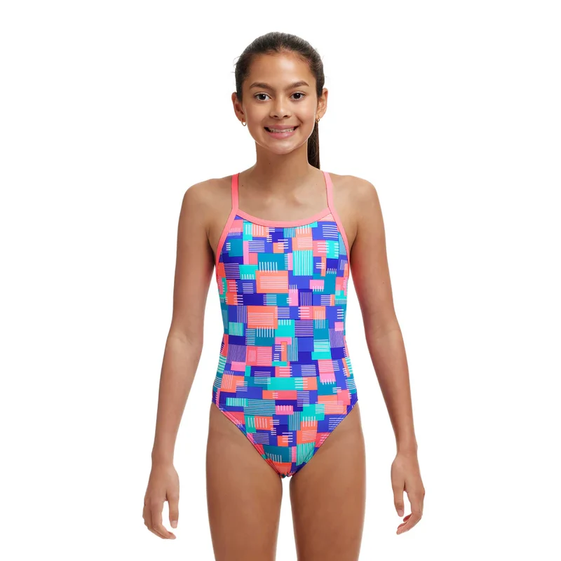 Way Funky Funkita, Eco Single Strap One Piece Giga Bit, Badeanzug, Kinder