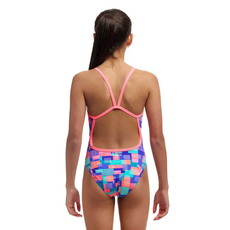 Way Funky Funkita, Eco Single Strap One Piece Giga Bit, Badeanzug, Kinder