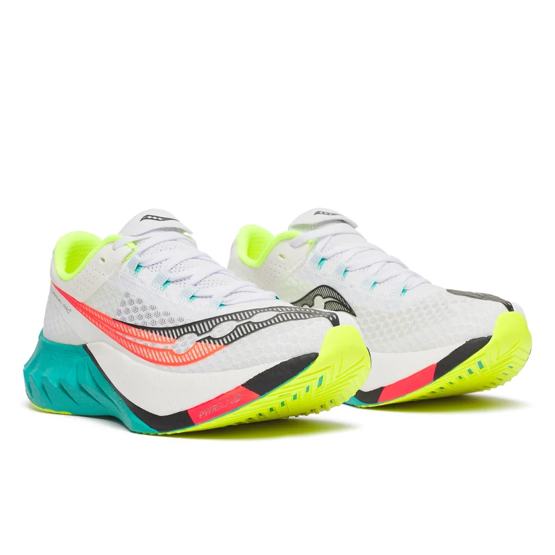 Saucony Endorphin Pro 4, Laufschuh, Herren, White/Mutant