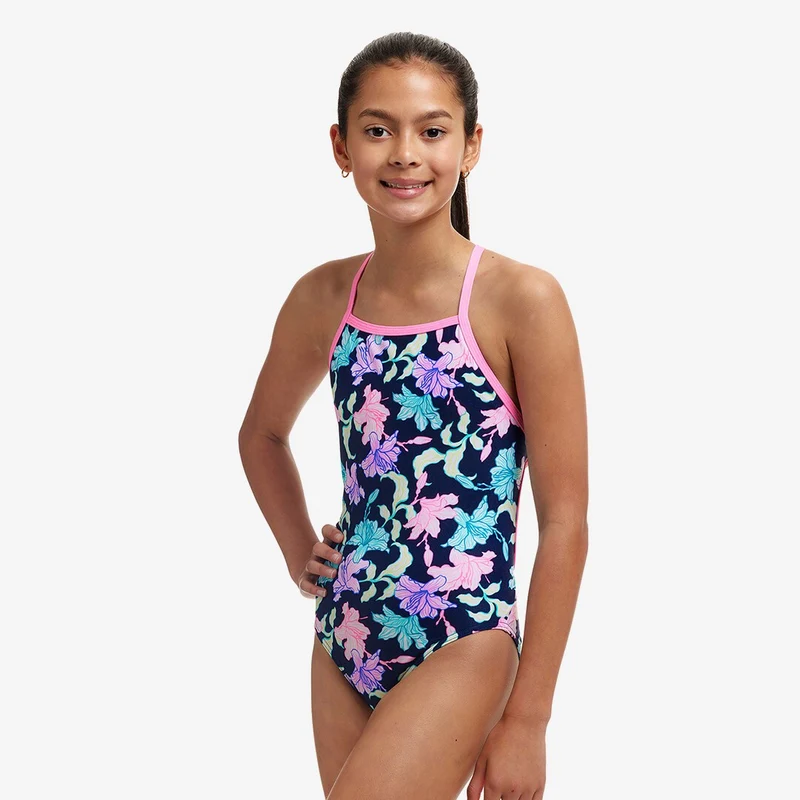 Way Funky Funkita, Eco Diamond Back One Piece Blues Baby, Badeanzug, Kinder