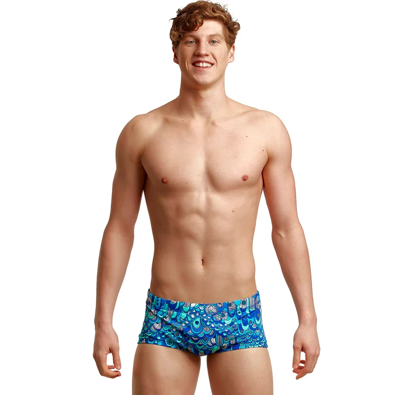 Way Funky Funky Trunks Plain Front Trunks Wings Up, Badehose, Herren