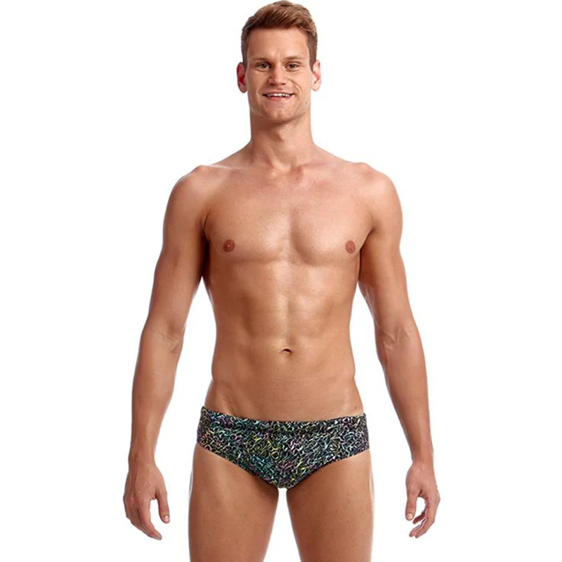 Way Funky Funky Trunks, Classic Briefs Rubber Bubber, Badehose, Herren